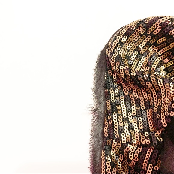 Rachel Roy Gold Sequinned Scoop Neck Tank Top Small - Picture 8 of 8